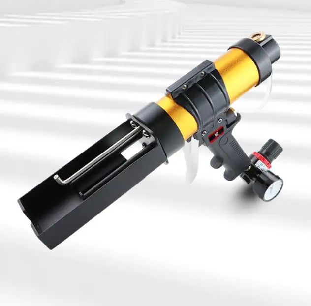 Pneumatic Metal 100ml 1:1 Two Component Epoxy Applicator Gun for both types of glue
