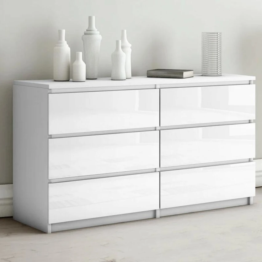 Bedroom Furniture Wooden Chest 6 Drawers Modern Cheap 8 Chest of Drawer Nordic Dresser Made in China