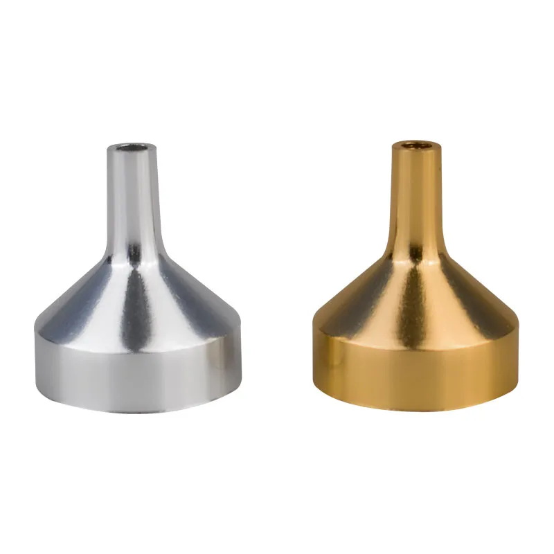 
High Quality Small Metal Aluminum Gold Silver Empty Oil Essential Perfume Refill Tool Perfume Funnel For Spray Atomizer 