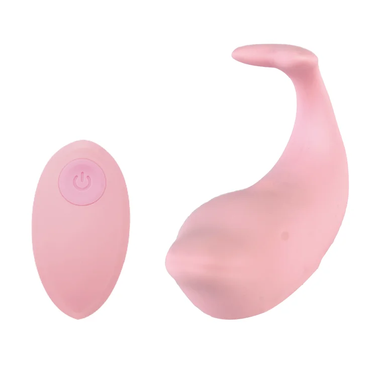 Hot Selling 10 Frequency Remote Control Soft Silicone Jump Egg Masturbator Vibes Dolphin Love Egg for Women