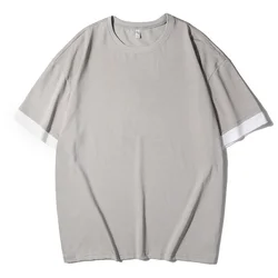 Sport Wholesale Custom Plus Size Men T Shirt Hip Hop Style Cotton Oversized Soft Tshirt With Logo