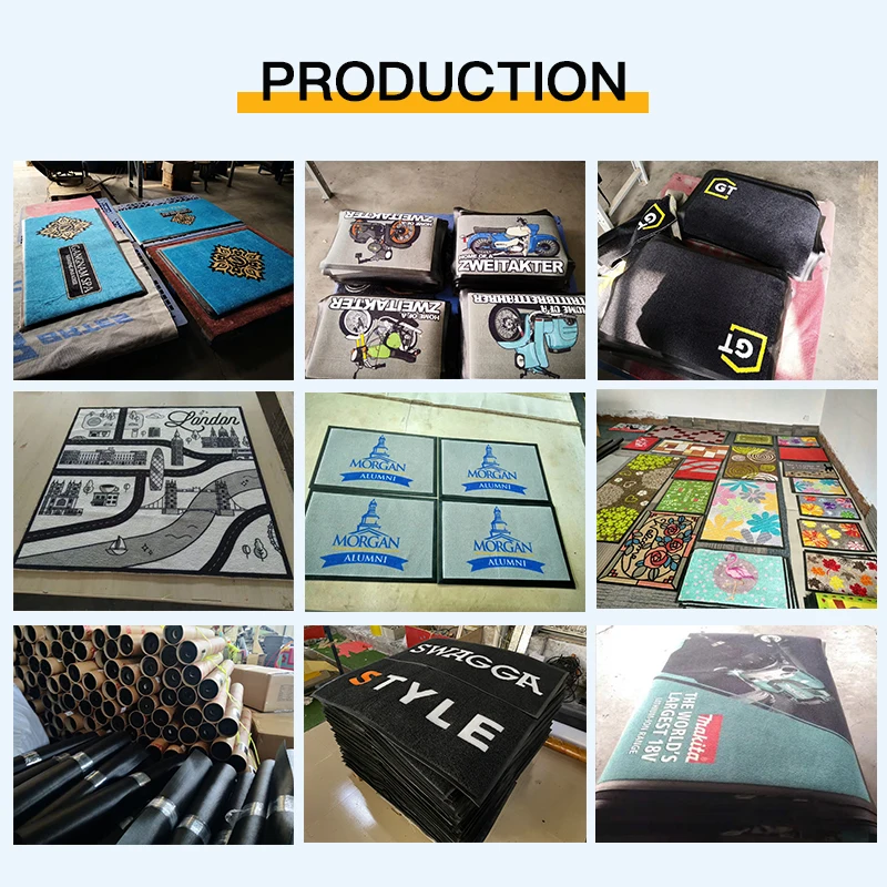 Jialibei Custom Anti-slip Rug Outdoor Nylon Carpet Printed Rubber Logo Door Mat