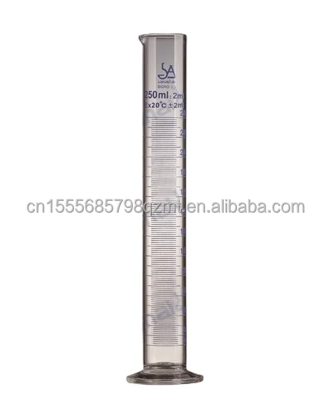 Various Good Quality Borosilicate Glass Measuring Cylinder With Round Base