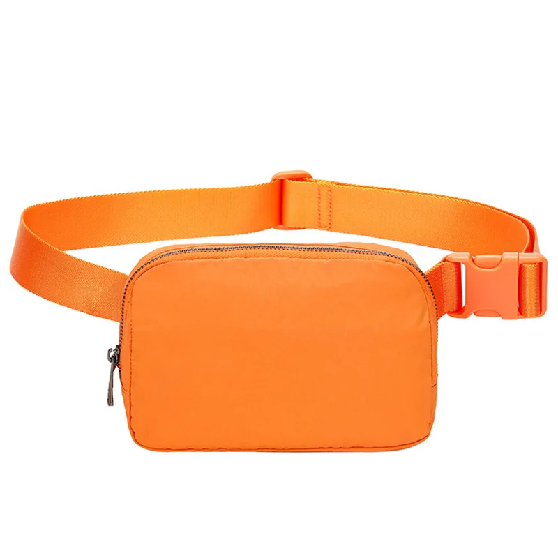 FJCustom logo Women Black Nylon fashion sports belt for running jogging