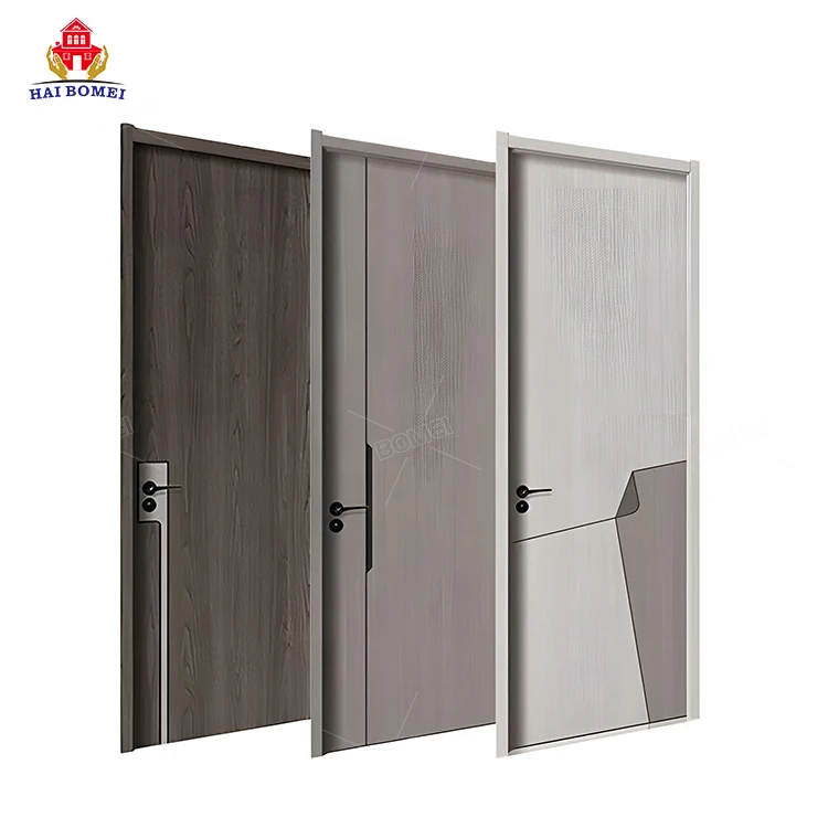 Производитель фанерных шейкеров ламинированный меламин hdf качели, Звукоизолированные внутренние деревянные двери из ДПК с рамами для домов