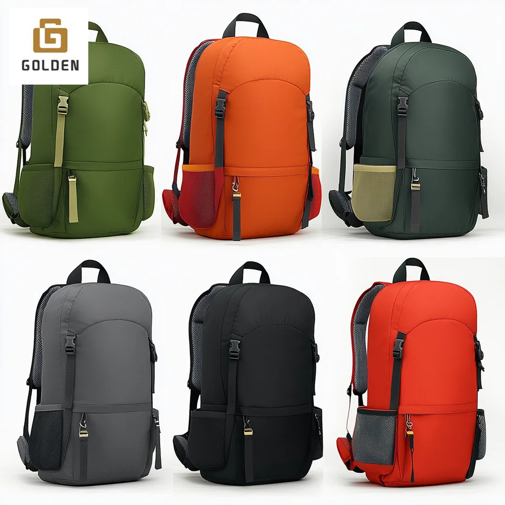 Golden Fashion Backpack Hiking Waterproof Bag Sports Gym Bicycle Cycling Bag Pack Travelling Ransel Outdoor Hiking Backpack