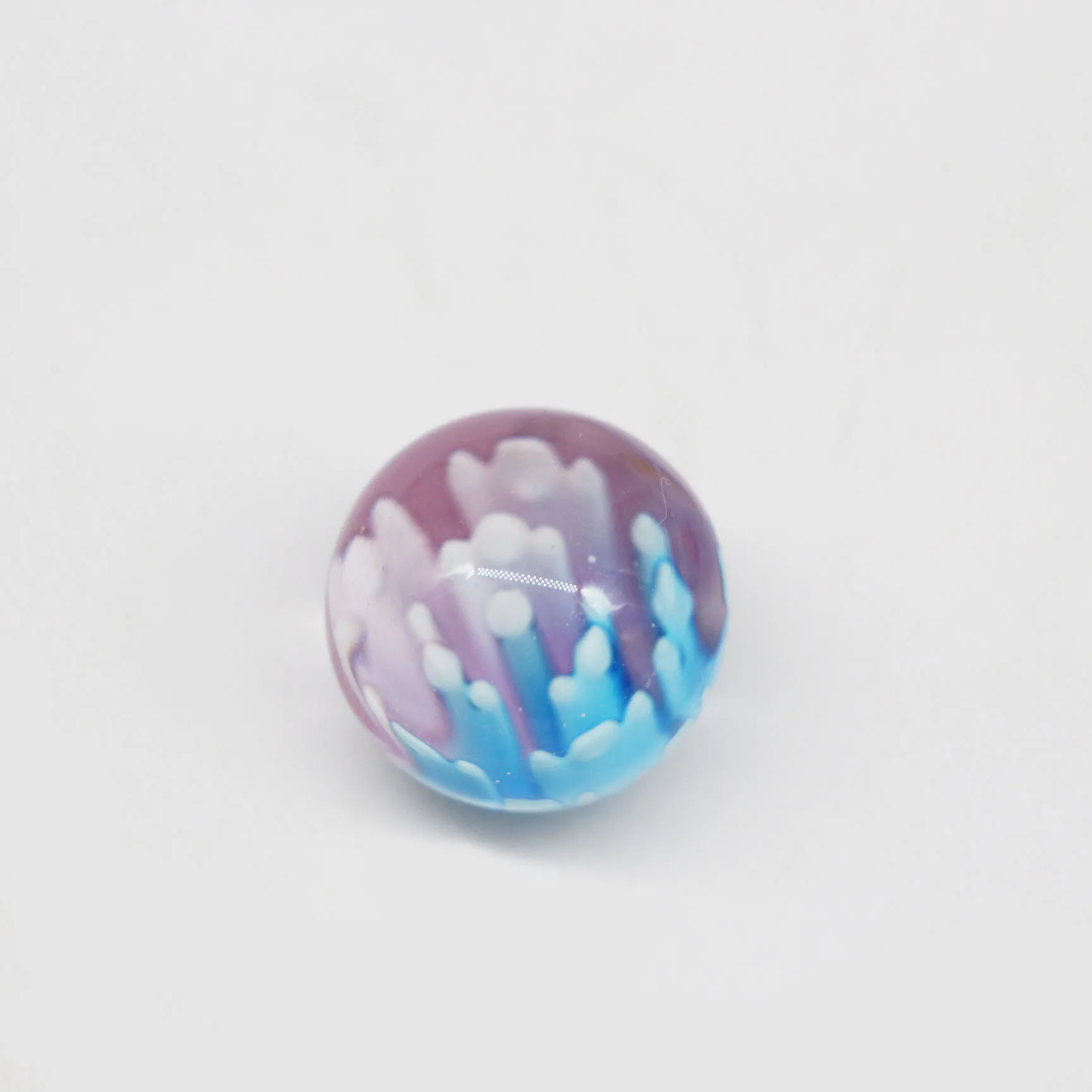Handmade glass flower marbles children toy 20mm round glass ball