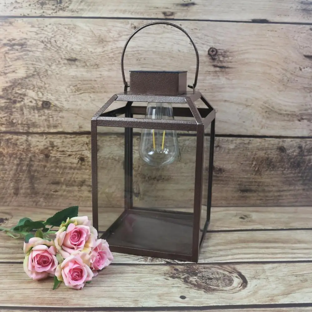 
weddings/holiday decoration battery operated portable electric hanging led large holder candle lanterns 