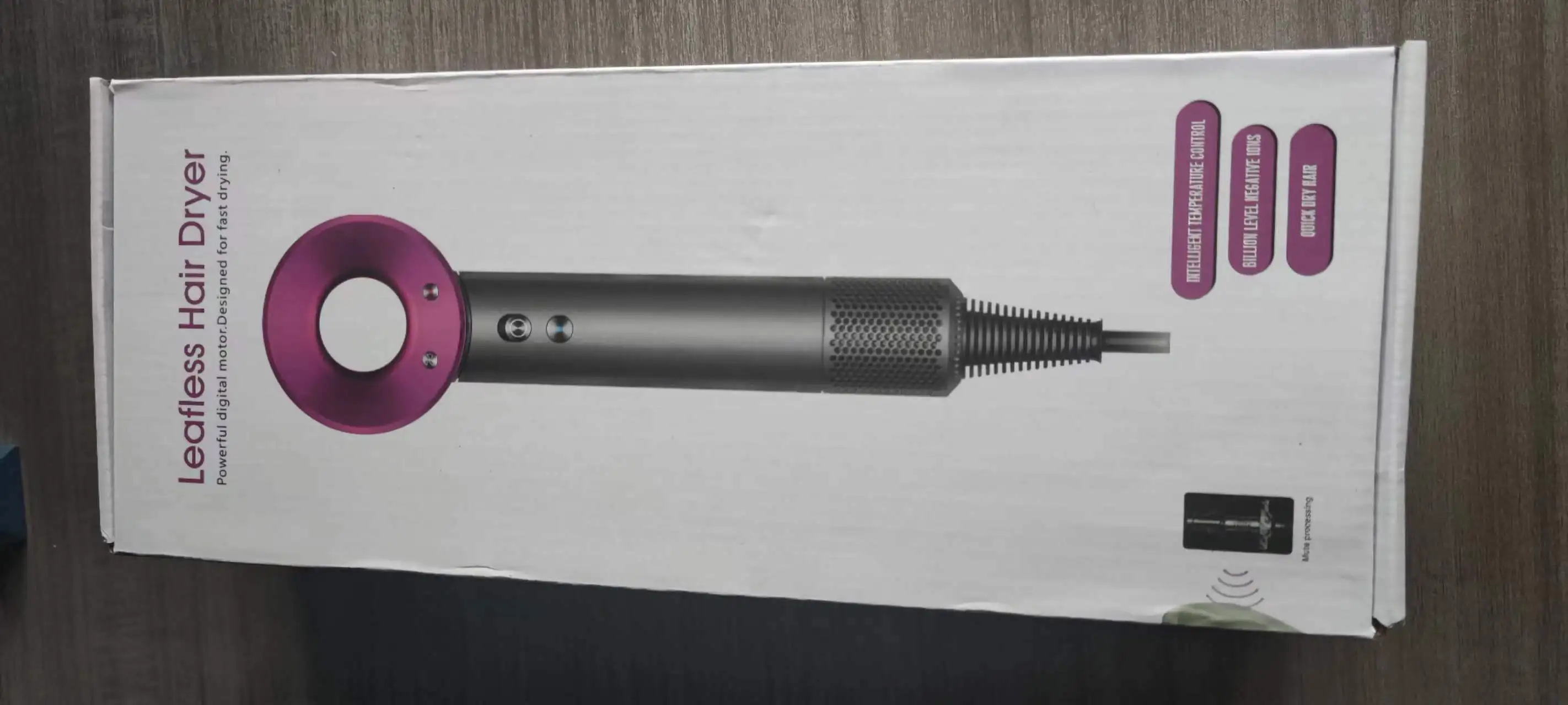 Professional high speed hair dryer beauty and hairdressing portable blow dryer leafless ionic hair dryer for salon household