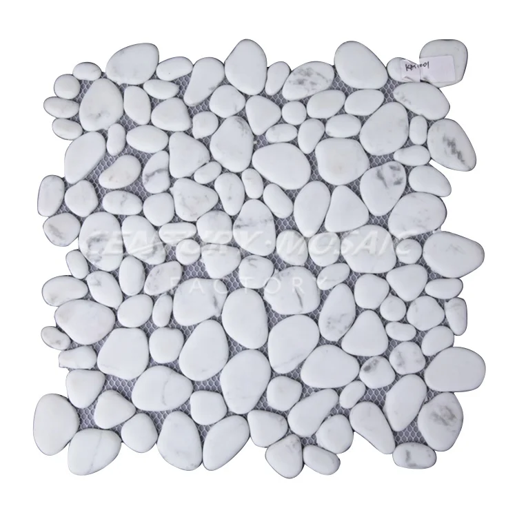 Centurymosaic Wholesale Natural Stone Marble Cobble Mosaic Pebble Tile Pebble Mosaic Tile Wall Floor