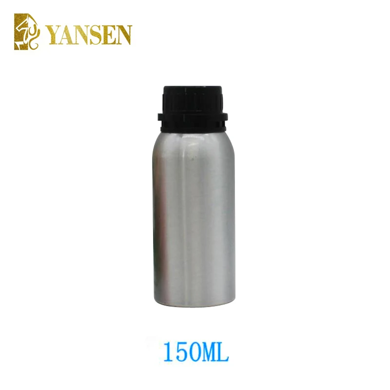 wholesale Industrial Aluminum Bottle for essential oils, flavors, solvents and related products with PP tamper evident screw cap