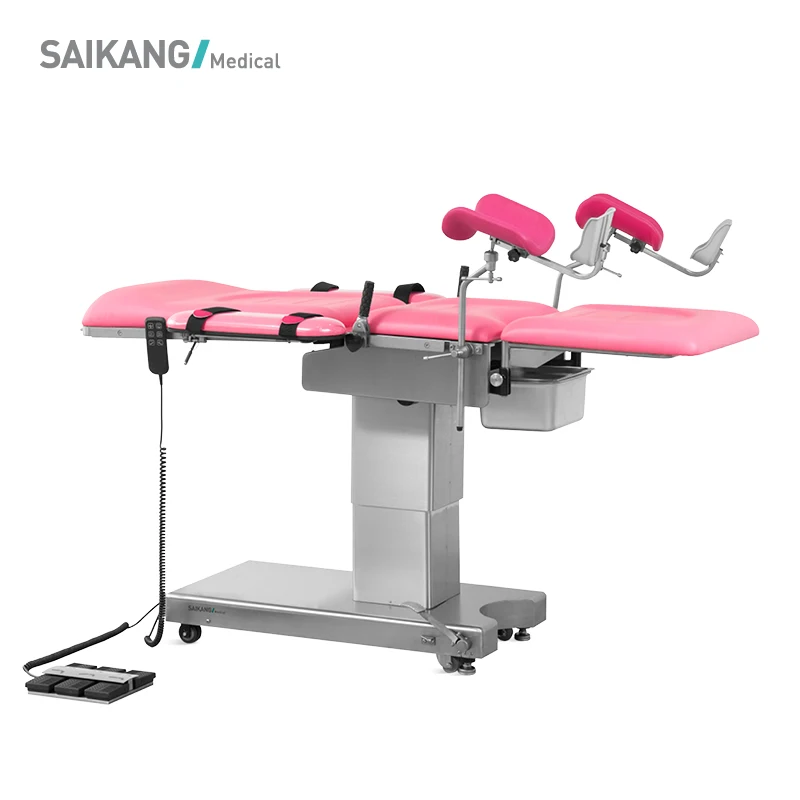 A99-5 из нержавеющей стали 5 функция гинекологических заболеваний и операционных кушеток Электрическая Медицинская акушерский стол Сделано в Китае