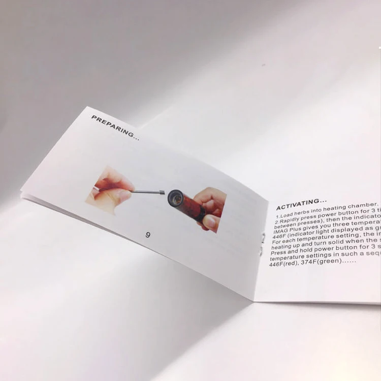 Пользовательский дизайн с принтом меню книги каталог тройного сложения брошюры флаеры