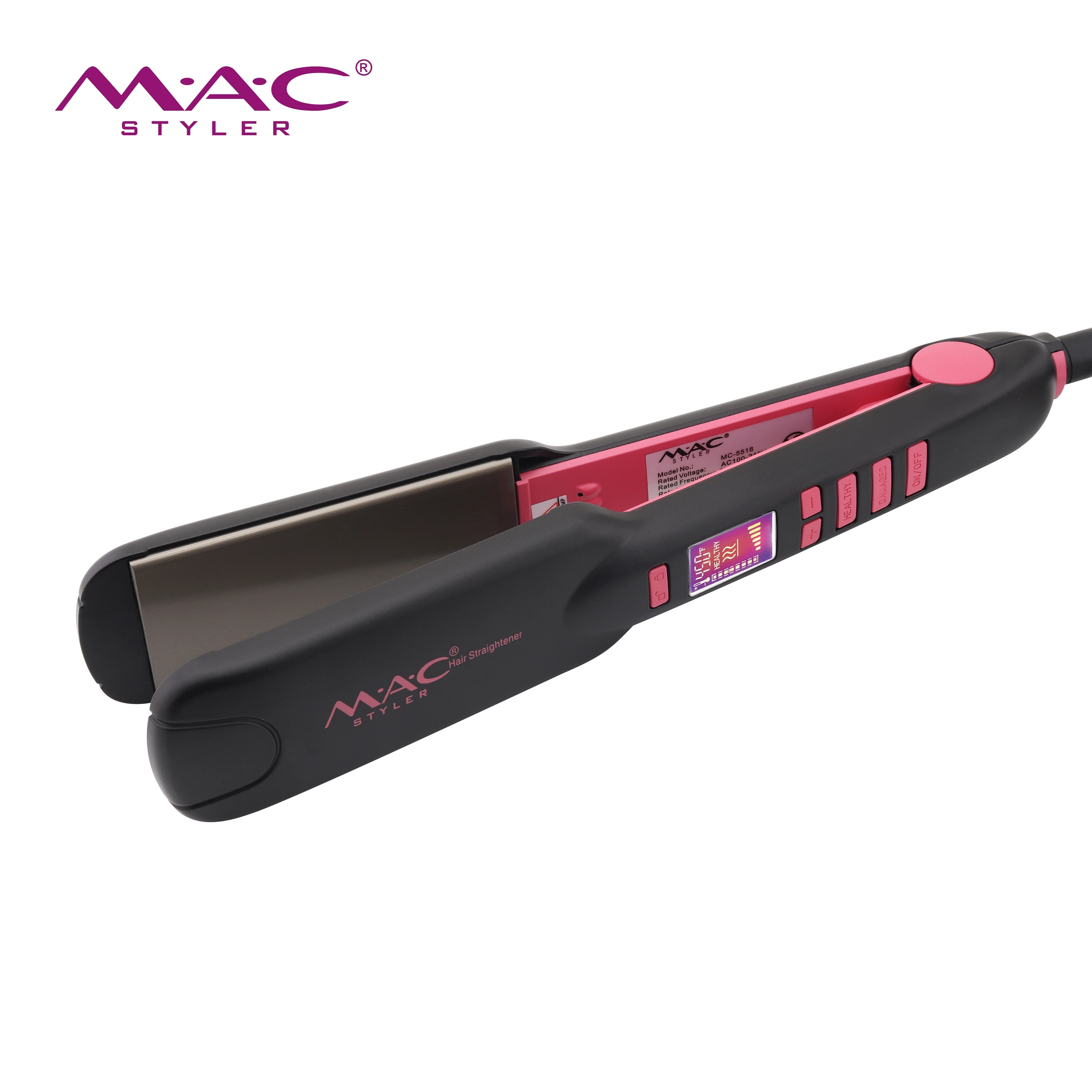 Professional Beauty Titanium Flat Iron Wholesale Private Label Straightening Tool Design Professional Fast Heat Straightener