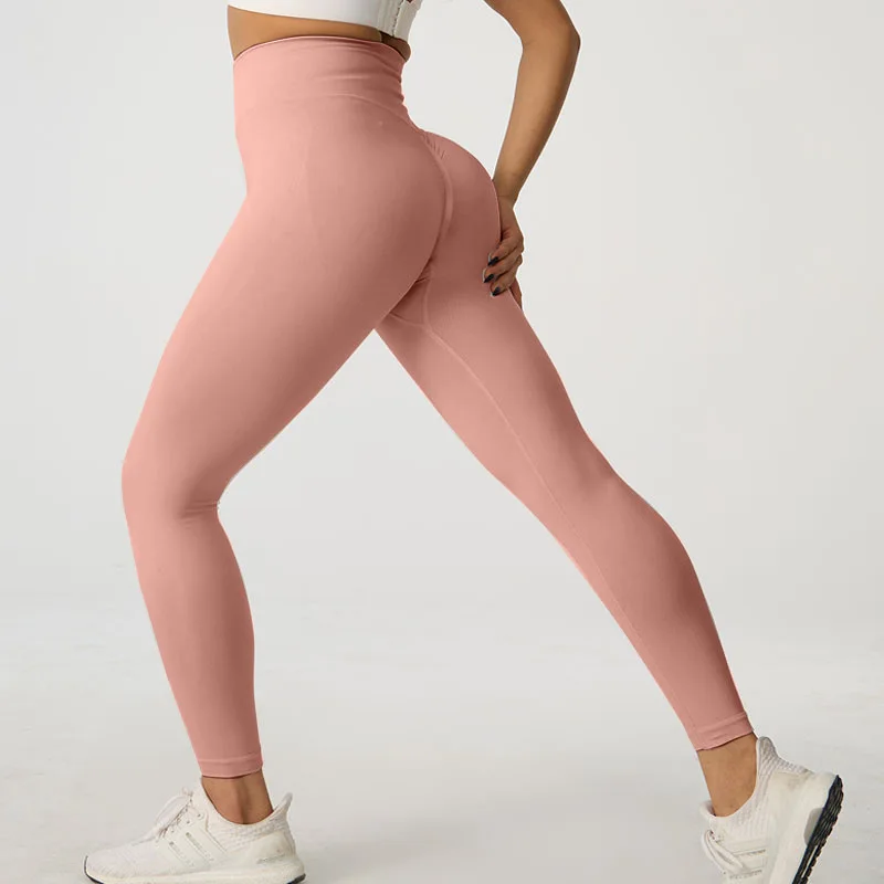 Wholesale high waist tights exercise tights quick-dry sports cycling pants butt lifting tummy control yoga leggings for women