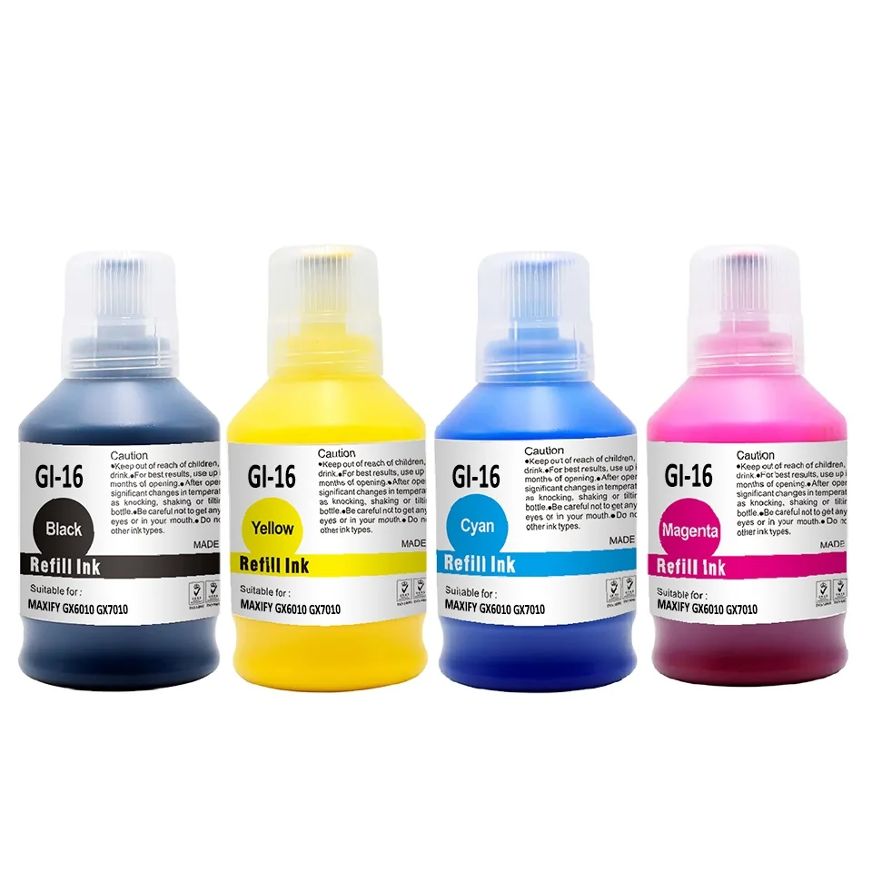 Supri color high quality GI16 dye ink GI 16 tintas Canon ink for MAXIFY GX6010 GX7010 printer