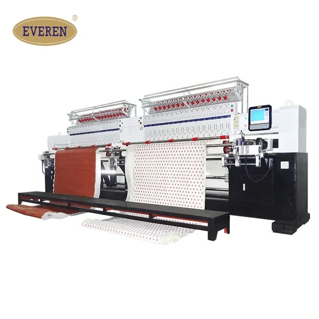 Машина для стегания и вышивки кожи с двойной головкой для чехлов на автомобильные сиденья