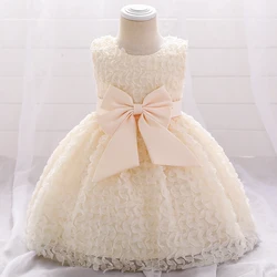 MQATZ Baby Girl Clothes Ball Gown Princess Dress Infant Formal Birthday Baptism Party Kids Flower Girl Dresses L1979XZ