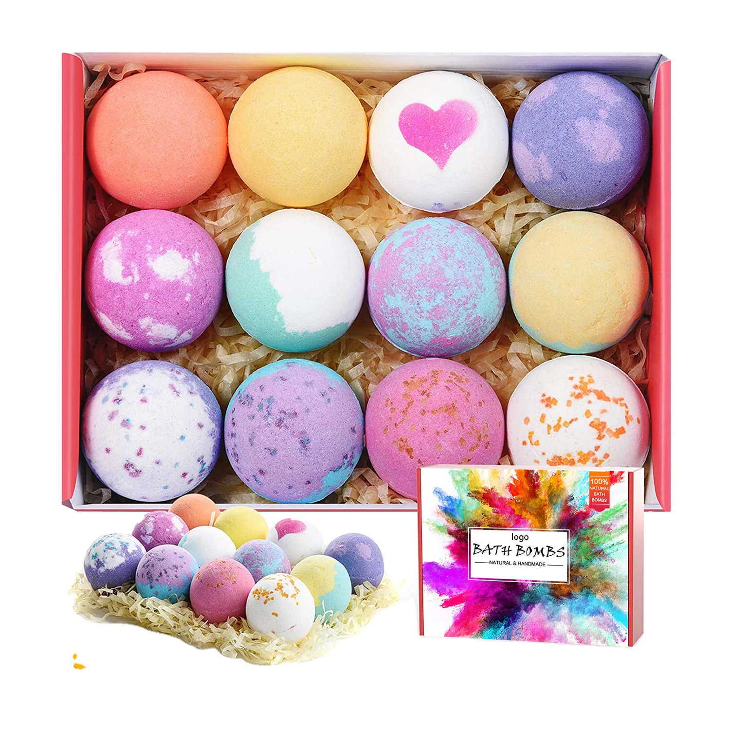  OEM Best Selling Wholesale Private Label Colorful Ball Set With Toys Inside For Kids Natural Vegan Bubble Fizzy Organic