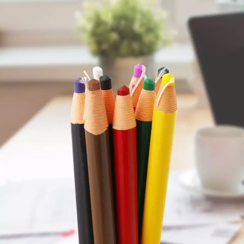 Wooden Paper Crayons Pull Line Roll Pen Painting Drawing Colored Crayon Peel Off Marker Graffiti Drawing Tool