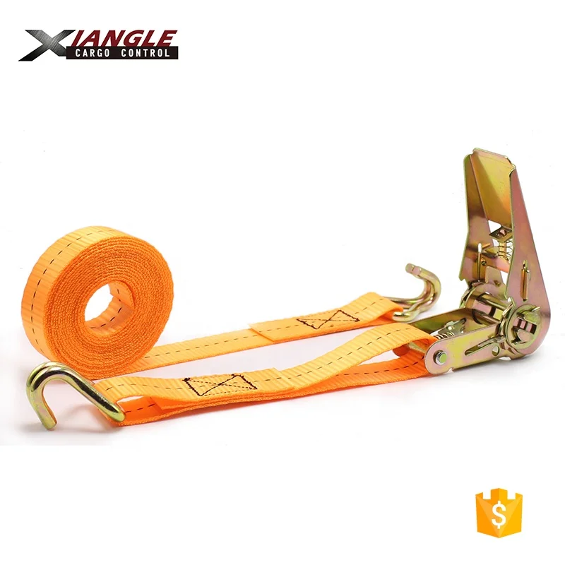 25 мм x 6 м, зажимные ремни с храповым механизмом и J-образными крючками