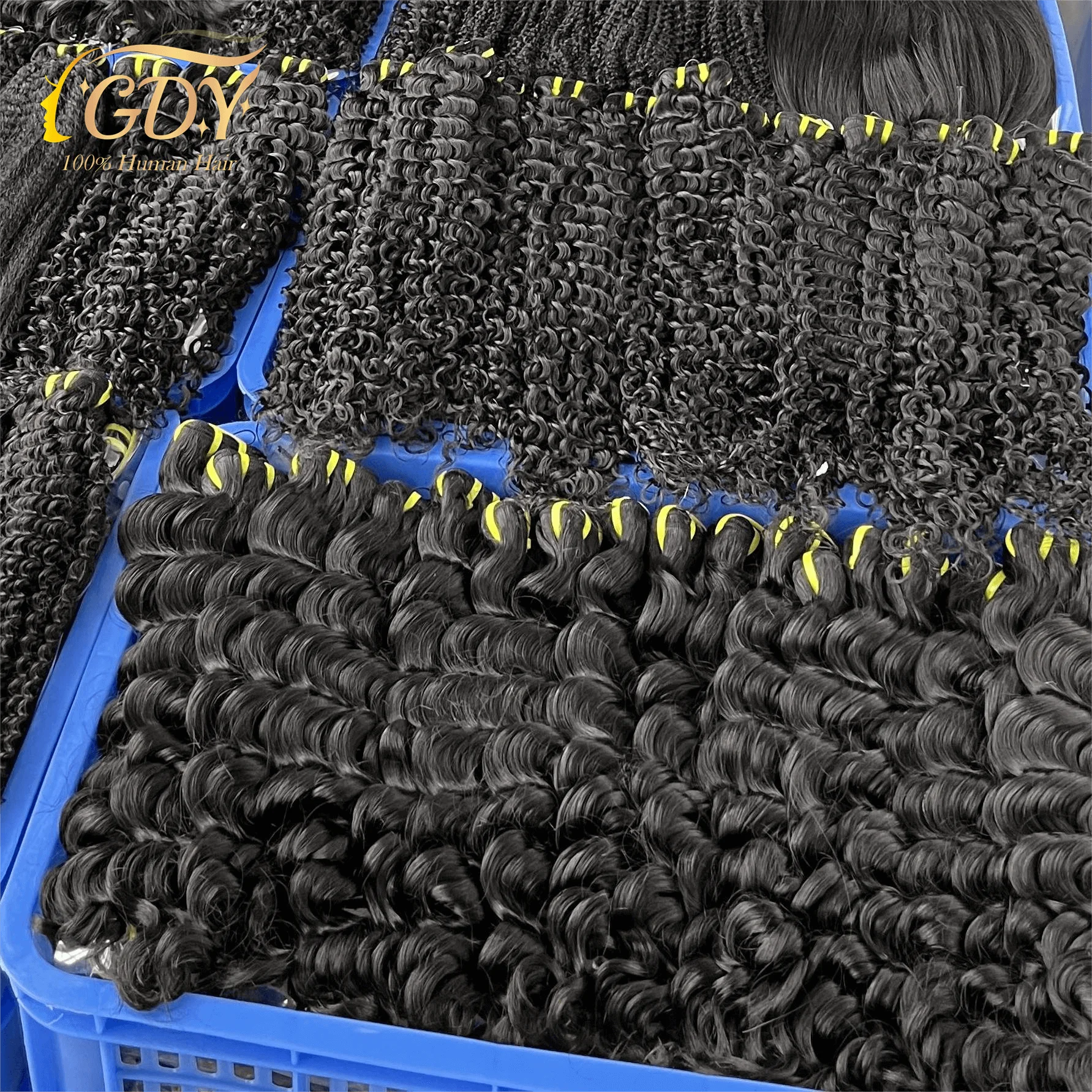 GDYhair Free Sample Body Wave 18 20 22 inch Straight Extension Virgin Human Hair Weave Bundles