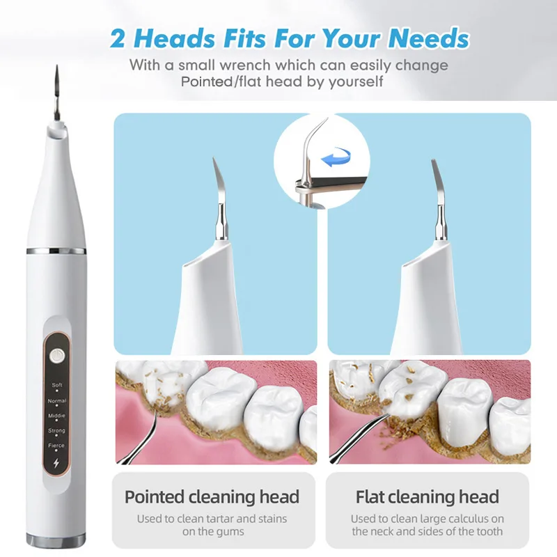 Smart Electric Ultrasonic Whitening Tooth Staining Teeth Cleaner  Calculus Home Tooth Cleaner