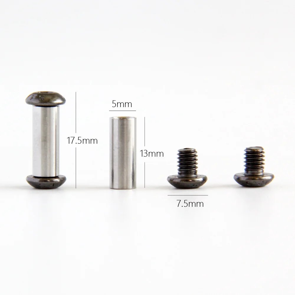 Knife Handle Bolt Rivets Scale Screw Fastener Nut DIY Making Material Hex Head Knives Fastening