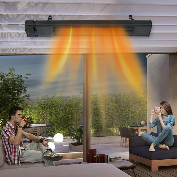 Hot Sale Black Electric Carbon Fiber Infrared Heater Electric Patio Heater For Home