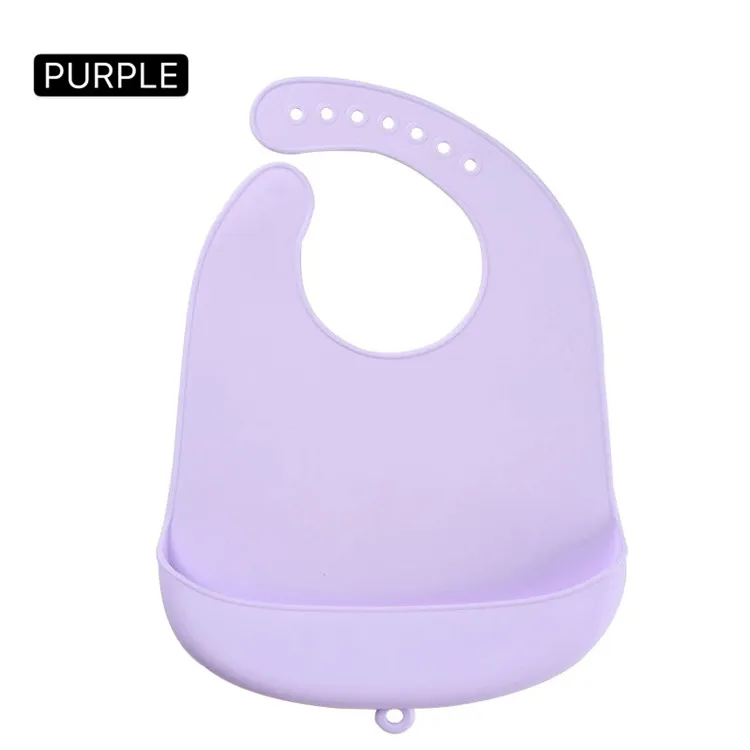 
Popular Food Grade Custom waterproof Baby Silicon Bibs With food catcher silicone baby bib 