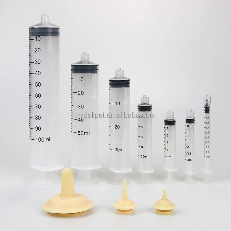 Baby pet feeding syringe soft silicone material for baby pet
