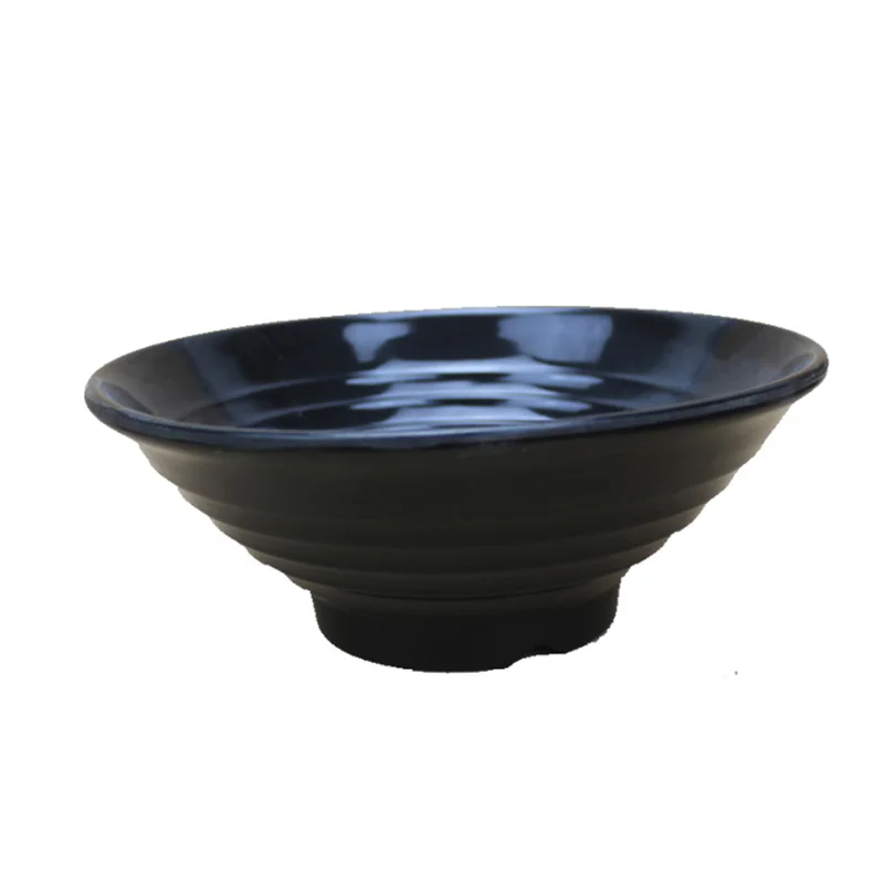 High quality restaurant black japanese melamine serving bowl