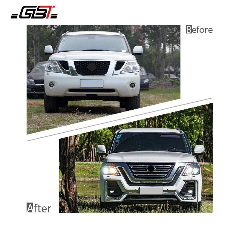GBT Body Kit include pp abs material front/rear bumper assembly for Nissan Patrol y62