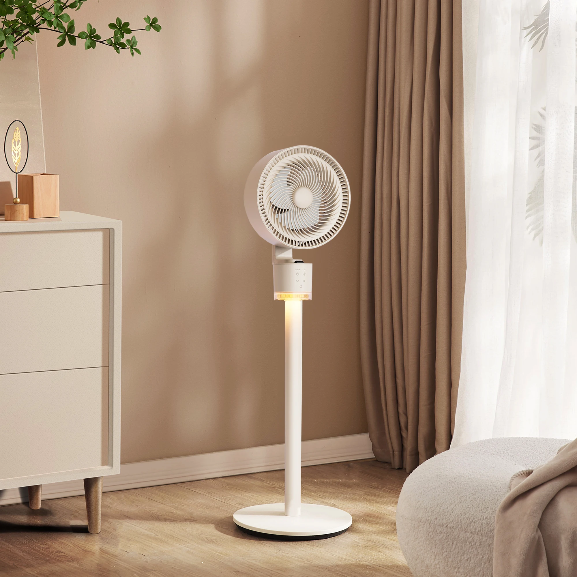 Wholesale electric fans oem household wide angle fan cooling floor room fan support digital remote control