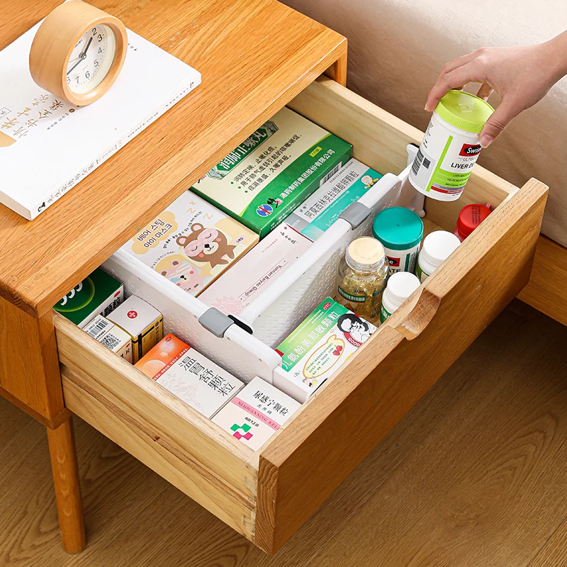 Kitchen Utensils Classification Thickened partition board ABS Material White Drawer Divider Organizer