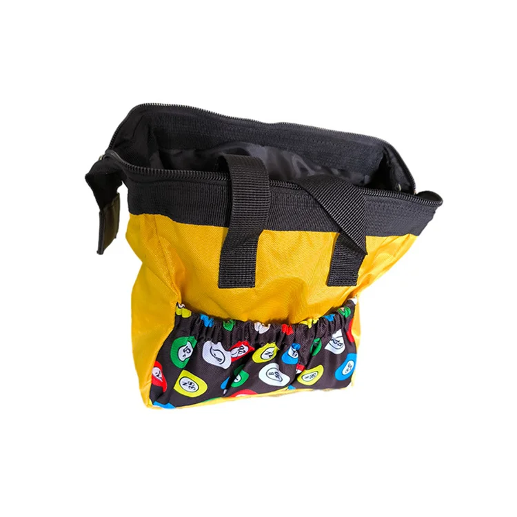 Factory wholesale stock 6 pockets bingo dauber bag bingo tote bag full open for daubers bingo bag
