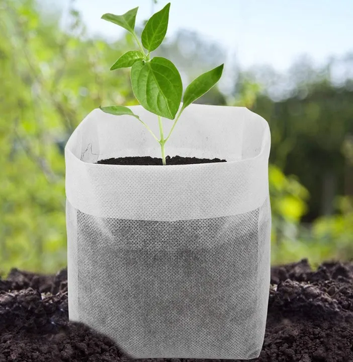 Garden Thickened Planting Flower Seed Starter Bags Non Woven Fabric Nursery Seedling Grow Bag
