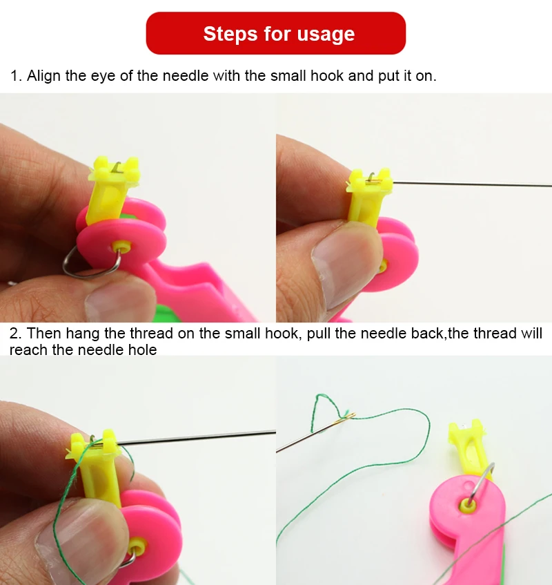 High Quality Needle Thread Tools Elderly Simple Hand Tools Easy Device Sewing Accessories Automatic Sewing Needle Threader