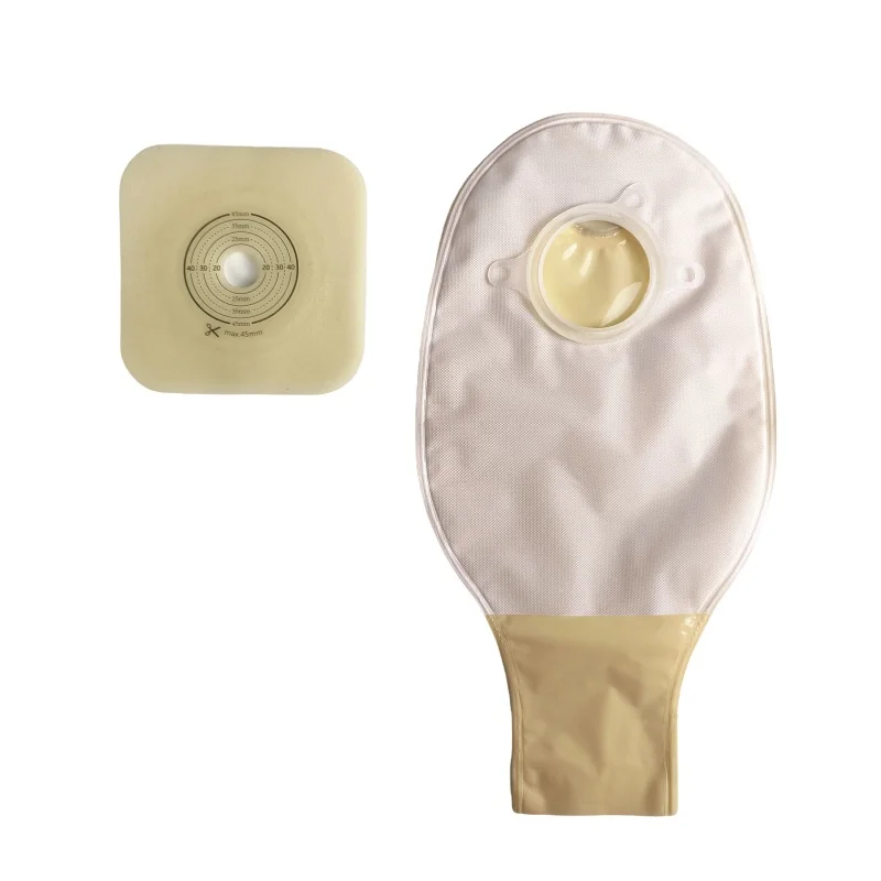 Free Samples Cut To Fit Colostomy Bag 2 Pieces Stoma Pouch 45mm With Clip Closure