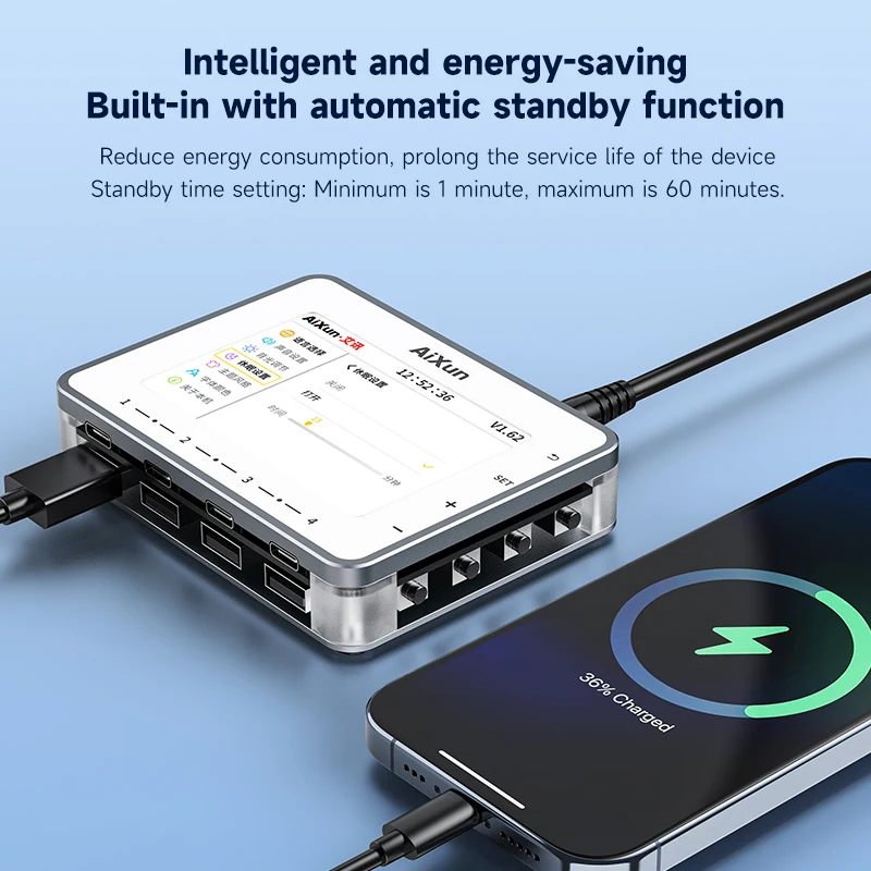 AIXUN PF26 Strong Reinforcement Power Multi-port Intelligent Energy Saving Compatible with a Variety of Fast Charging Humanized