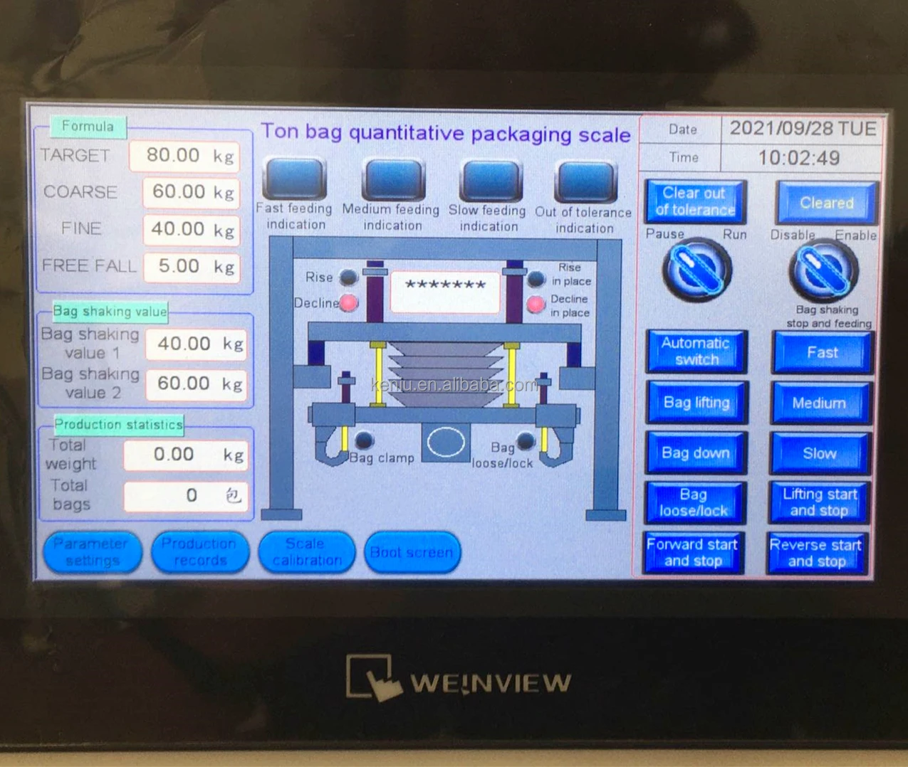 Semi-auto 5~50kg Quinoa Flour Corn Starch Powder Easy Maintenance Rice Flour Packing Machine Manufacturer