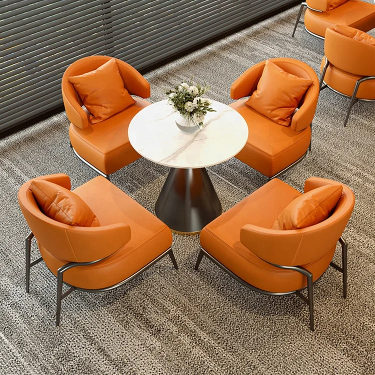 Best Selling Wholesale Luxury Soft Iron Frame Single Sofa Chairs Hotel Reception Home Living Room Balcony Hotel Hostel