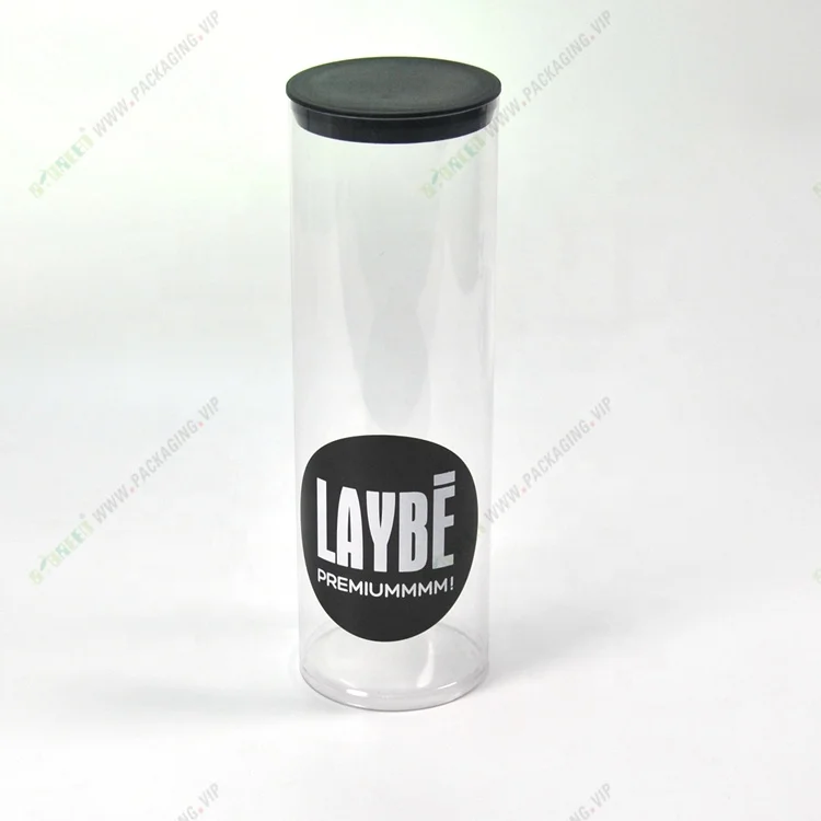 Luxury Watch Packaging Clear Plastic Hinged Custom Cylinder Boxes