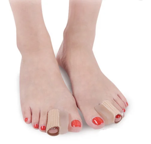 Hammer gel  toe separator bunion corrector fabric toe spacer for overlapping