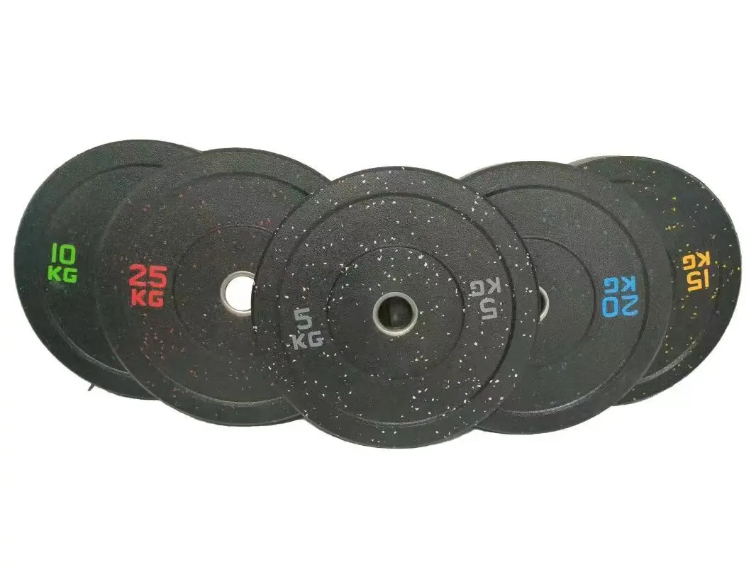 Factory Wholesale weightlifting gym workout 5kg 10kg 15kg 20kg 25kg  Hi temp bumper weight plate for strength training