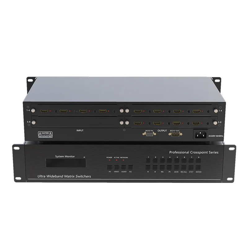 
4 в 8 выход 4K HD коммутационная матрица ЖК светодиодные видеопереключатели 4x8 матричный сплиттер HD матричный коммутатор 