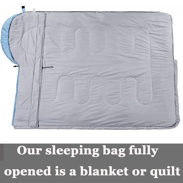 Camping Sleeping Bag Indoor Outdoor Ultralight Compact Sleeping Bag with Compression Sack