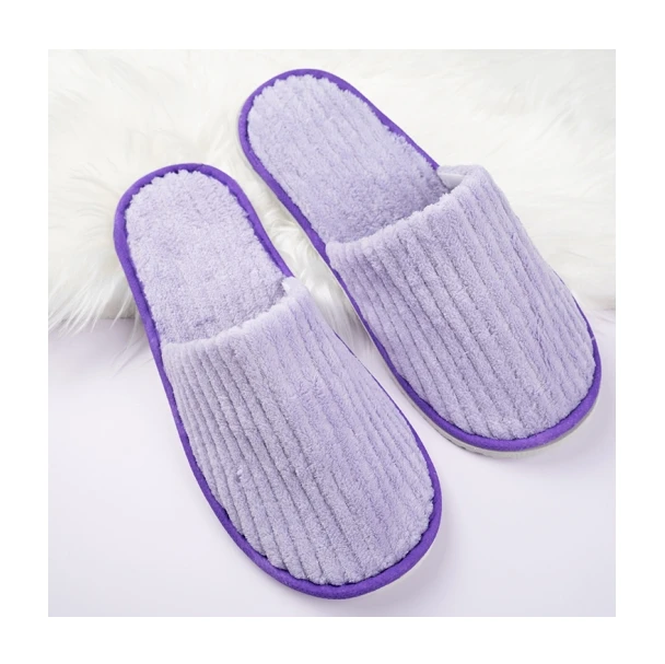 Comfortable disposable cotton terry bedroom slippers hotel for women comfort cheap hotel slipper