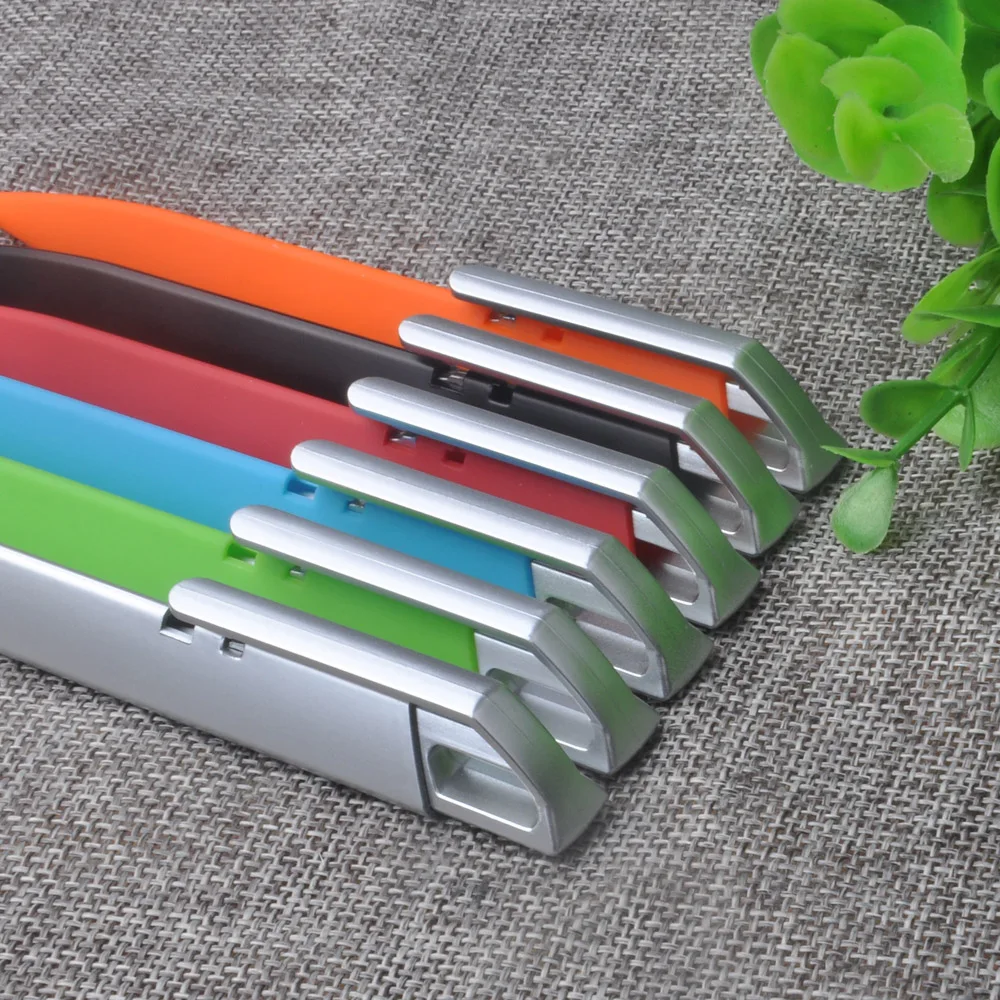 Free Sample Slim Cheap Plastic Rubber Triangle Shape Ball Pen For Promotion