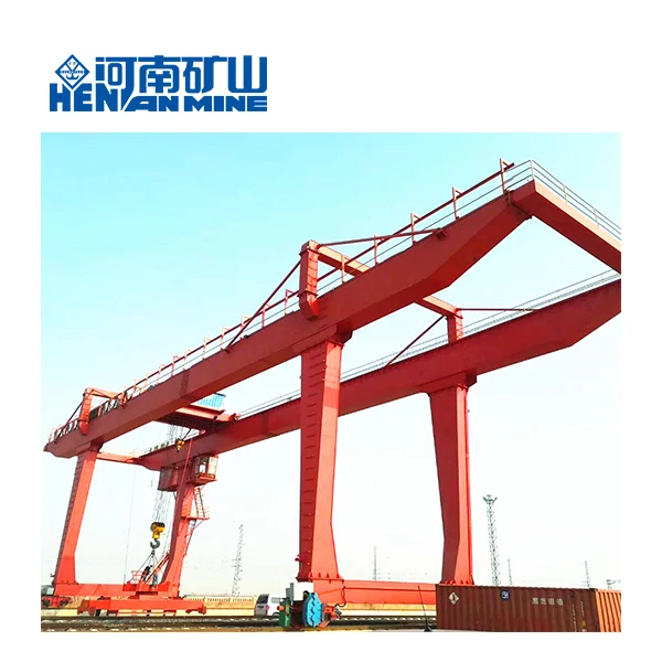 Экономичный 40-футовый контейнерный подъемный рельсовый козловой кран 20ft